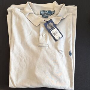 Polo by Ralph Lauren Men's Light Gray Polo T Shirt 2XL